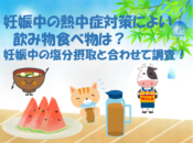 妊娠中の熱中症対策によい飲み物食べ物は？妊娠中の塩分摂取と合わせて調査！のイメージ画像