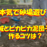 本気で砂場遊び！大人が作るお城とピカピカ泥団子を作るコツも紹介！のイメージ画像