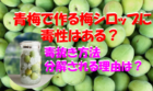 青梅で作る梅シロップに毒性はある？毒抜き方法や分解される理由についても解説！のイメージ画像